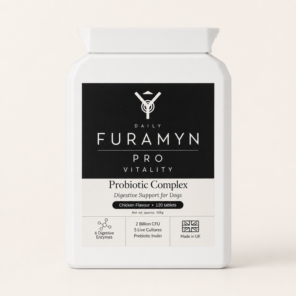 Furamyn Daily Pro Vitality — front of bottle, 120 tablets